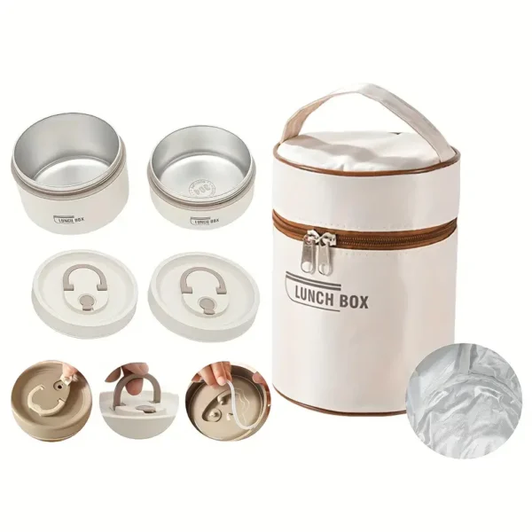 1257490b-5f1c-4760-9deb-b0d3d52af69b Lonchera Térmica 2 Tazas con Cubiertos