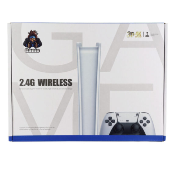 Game Stick 4K con 2 Controles Inalámbricos