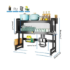 2 Platero Organizador de Cocina 85cm con Cajón