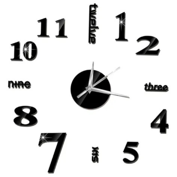 Reloj de Pared 3D Gigante 60cm