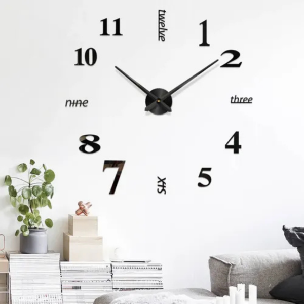 Reloj de Pared 3D Gigante 60cm