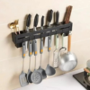 3 Organizador de Cocina Mural con Portacuchillos y Ganchos