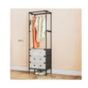 Closet Organizador de Ropa con Barra y 3 Gavetas
