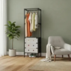 Closet Organizador de Ropa con Barra y 3 Gavetas