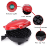 Mini Waflera Eléctrica Antiadherente 350W