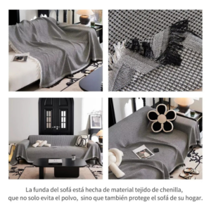 5 Manta Decorativa para Sofá en Chenilla