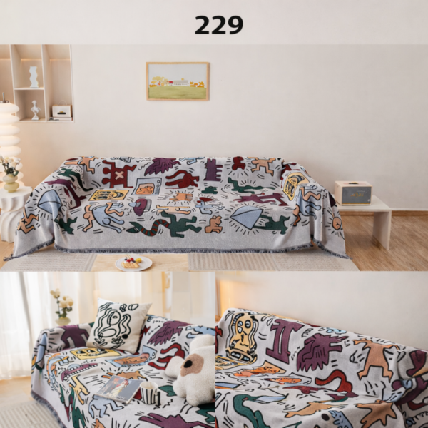 Manta Decorativa para Sofá en Chenilla
