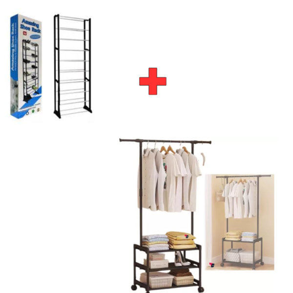 Combo: Organización Ropa + Zapatero 30 Pares