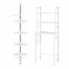 baño2 Combo Organizador de Baño: Esquinero 4 Niveles + Estante sobre Inodoro