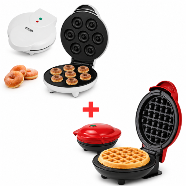 donas1 Combo Repostería: Máquina de Donas x7 + Mini Waflera